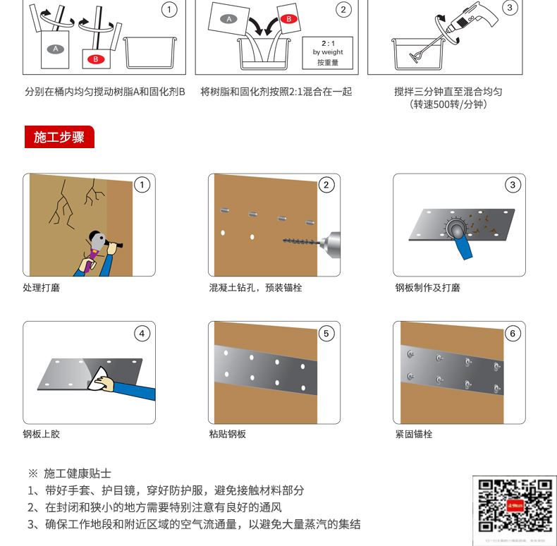 包钢竹山粘钢加固施工过程